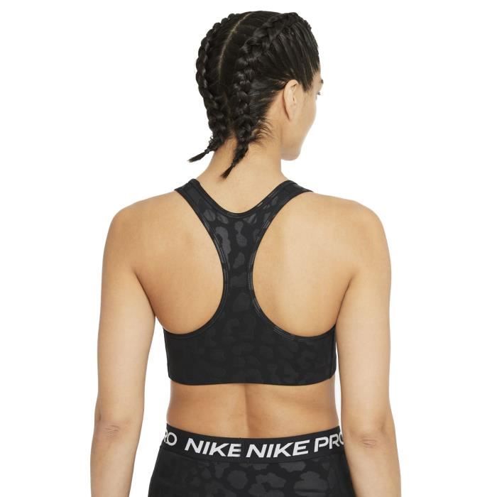 Brassière de sport femme Nike Pro Dri-fit Swoosh noir - Respirant - Sans  manche - Fitness - Running Noir - Cdiscount Sport