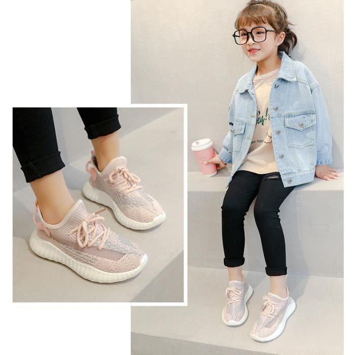 Baskets Légères En Maille Pour Enfants - Taille 34 - Antidérapantes Et Respirantes - Pour Filles Et Garçons