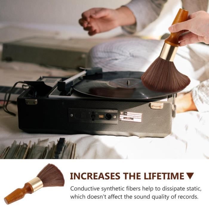 Brosse antistatique, brosse de nettoyage, accessoires de tourne-disque pour  disque vinyle pour disque - Cdiscount Instruments de musique