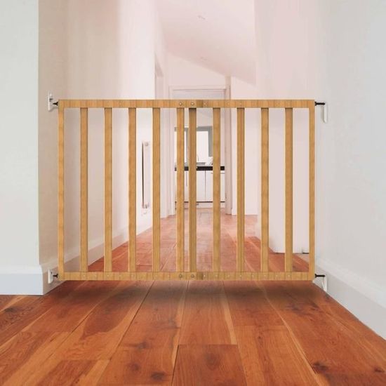 Equipement De Securite Noma Barriere De Securite Extensible 63 5 106 Cm Bois Noir Bebe Enfant Bebe Puericulture