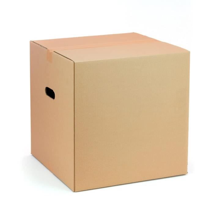 BOXPACKING, Cartons Déménagement, Lot de 10 Boite Carton Demenagement,  Emballage, 50x30x30 cm, Avec Poignées