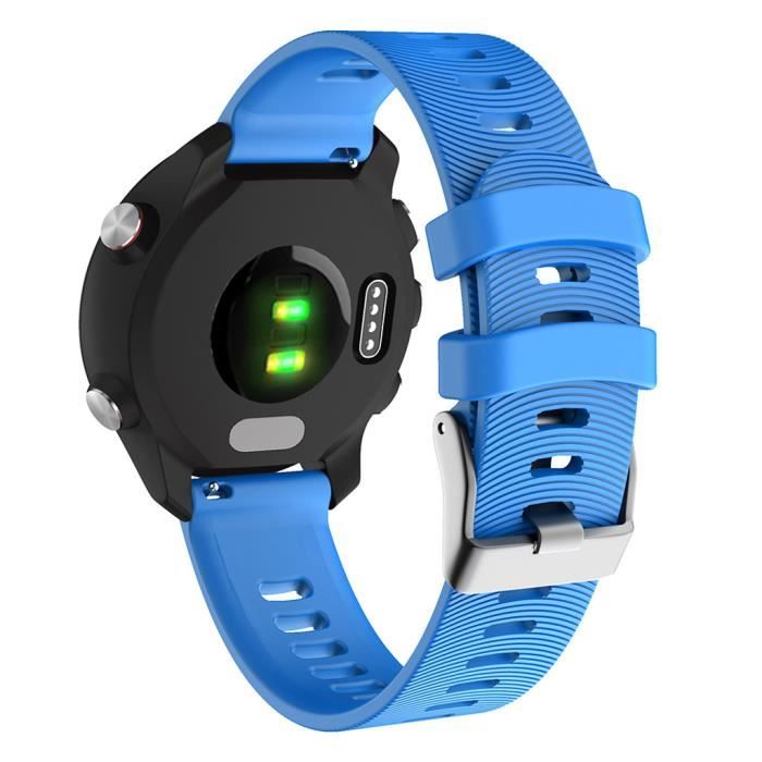 bracelet Soft Sports de remplacement en silicone du bracelet montre  bracelet pour Garmin Forerunner 245 - 245MBD#4309