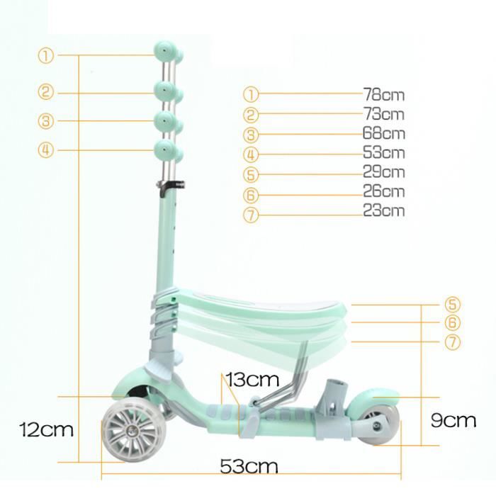 TROTTINETTE / DRAISIENNE Évolution 5 en 1