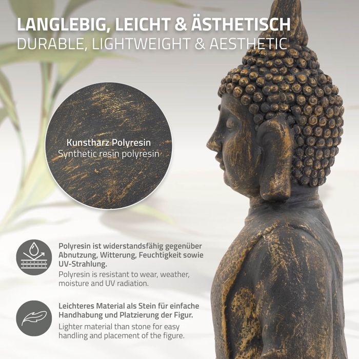 Statue de Bouddha en Bronze Doré, Thaïlande 19e Siècle