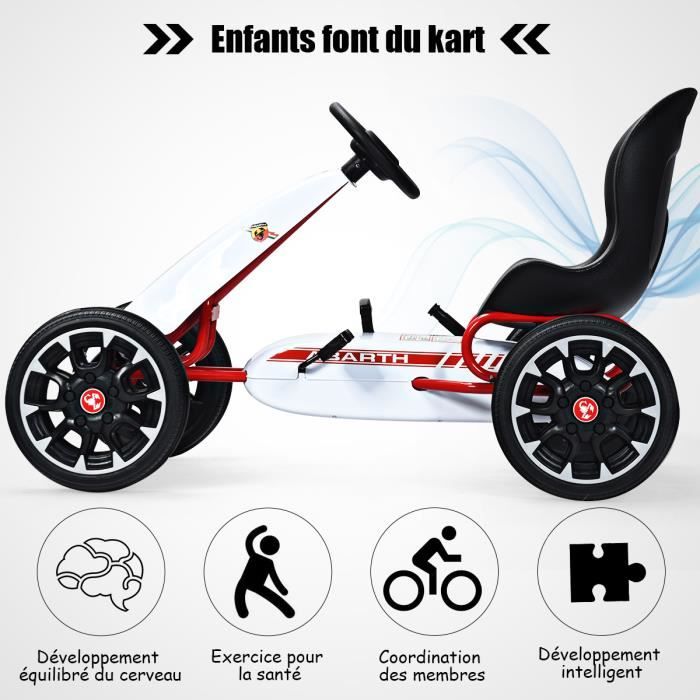 GIANTEX - Kart à pédales vélo et véhicule pour enfants siège