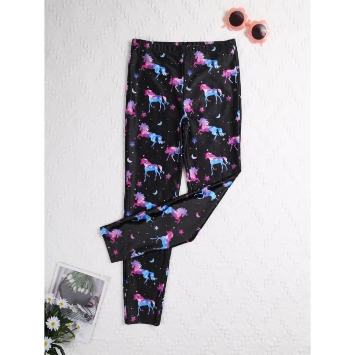 Leggings En Coton Pour Filles - Confortables Et Élastiques - Pour Danse, Gymnastique, École, Sport - Taille 2 à 12 Ans - Lot Ou Unité - 11