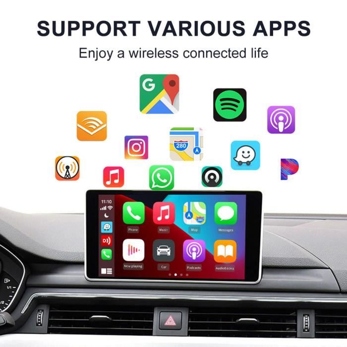 Carlinkit 4.0 CarPlay sans Fil et Android Auto sans Fil Adaptateur