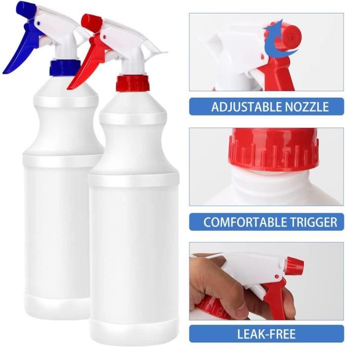 Vaporisateurs, 2PCS Bouteille Spray Flacons Vaporisateur Vides pour  Nettoyage, Jardinage, Coiffure