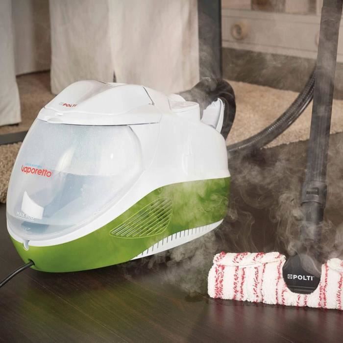 POLTI VAPORETTO LECOASPIRA FAV80, Nettoyeur Vapeur et Aspirateur à  filtration à Eau, 6 bar, 15 accessoires