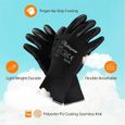 12 paires de gants de travail de sécurité enduits de PU noir, légers pour le jardinage, les constructeurs, le[S25]-3