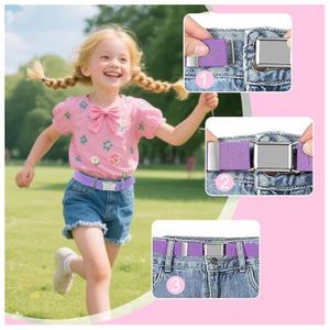 Ceinture Élastique Fille Coeur Réglable - Mignonne Et Confortable Enfant