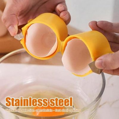 Oeuf Cracker, Décapsuleur d'œuf en acier inoxydable, séparateur de coquille pour œufs mollets ou durs Oeuf Cracker, Décapsuleur d'œuf en acier inoxydable, séparateur de coquille pour œufs mollets ou durs