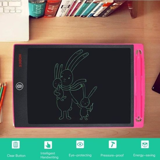 NOBES LCD Tablette D/'écriture 8.5 Pouces Ardoise Magique Tableau Portable pou...