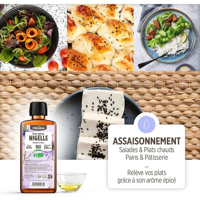 Huile de NIGELLE Bio Natureen 900 ml Pure et Pressée à Froid — free download