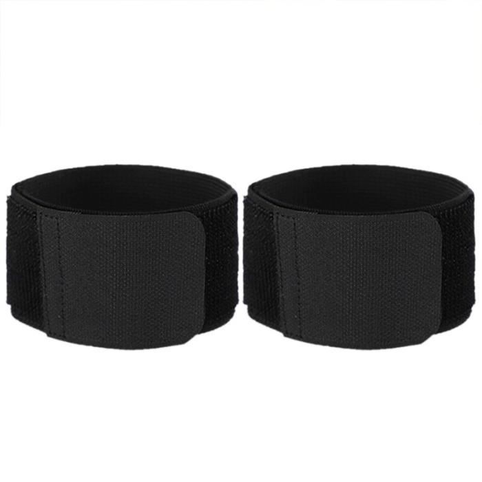 4 Bandes Protège-Tibia De Football 32x5cm - Élastiques Antidérapants Avec Velcro Réglable