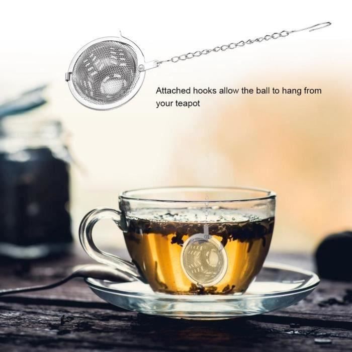 diffuseur de thé 2 pièces passoire en acier inoxydable réutilisable boule  de thé infuseur crépines accessoire de cuisine,CC01153