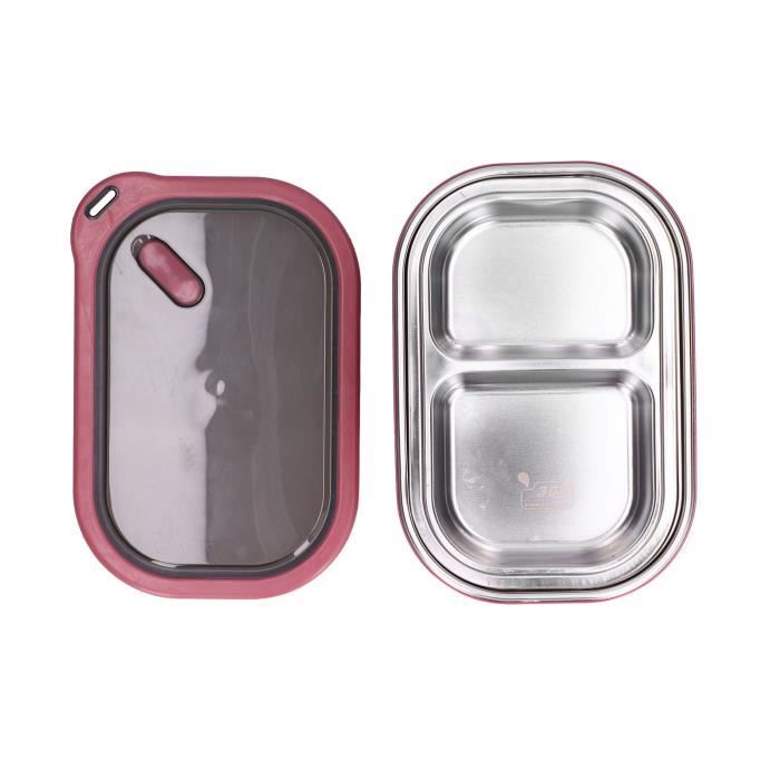Lunch Box Blanc Bambou Boîte Bento Premium avec 2 Couverts Solides Bon  Hermétique et Passe Au Micro-Ondes Et Lave-Vaisselle sans BPA