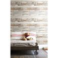 RoomMates Sticker papier peint adhésif repositionnable planche bois - Blanc 500 x 53 cm-4