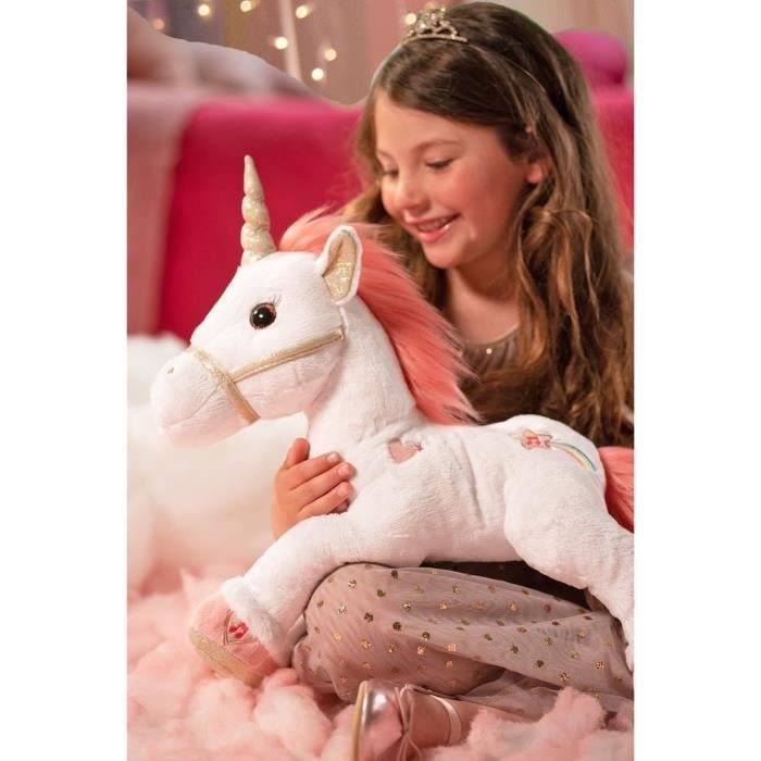 Licorne Doudou Peluche Douce Cheval Licorne Peluche Unicorn Plush,Noël De  Cadeaux d'anniversaire pour Filles(25cm,Blanc) - Cdiscount Puériculture &  Eveil bébé