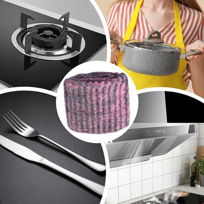 50 Pièces Tampons Jex Avec Savon En Laine D'Acier - Éponges Nettoyantes Anti-Rayures à Mousse Riche Pour Cuisine Et Maison