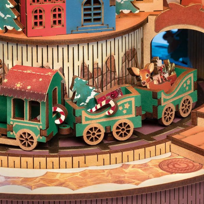 Puzzle 3D En Bois ROBOTIME LQ502 – Maquette à Construire Avec Élastiques Et Cibles – 113 Pièces