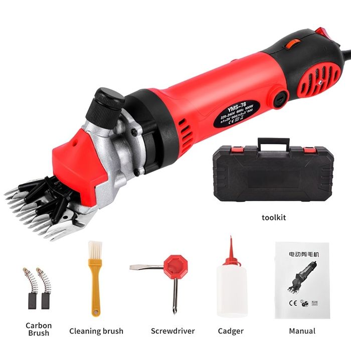 EJ.Life 13T Lame de cisaillement droite et peigne de rechange pour tondeuse à chèvre électrique