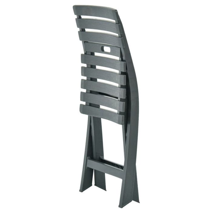VidaXL Lot 2 Chaises Inclinables Jardin Plastique - Chaise Extérieur Patio Pliable 4 Positions Vert