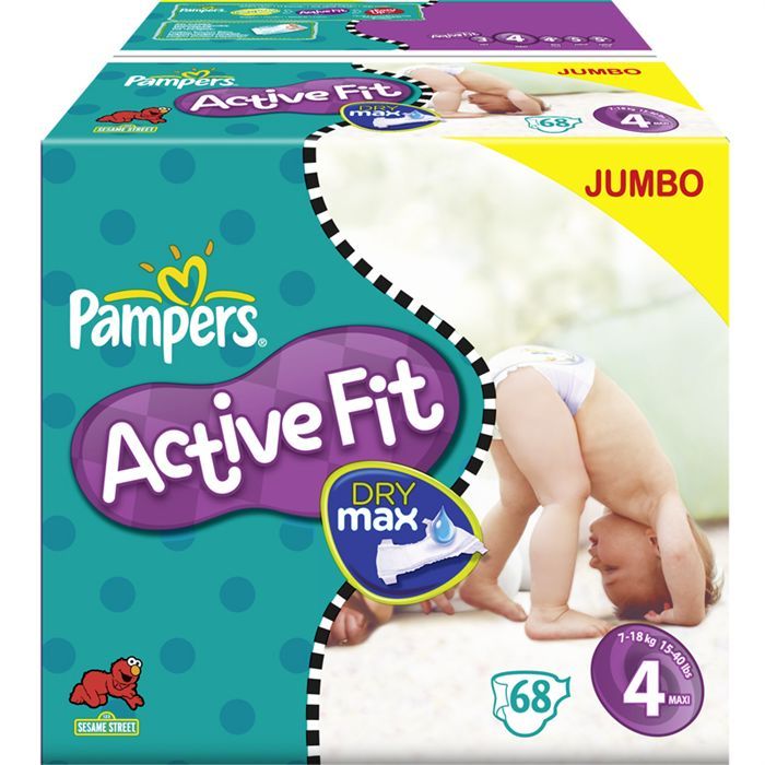 Pampers premiums active fit jumbo pack Maxi 68 (4015400364870)