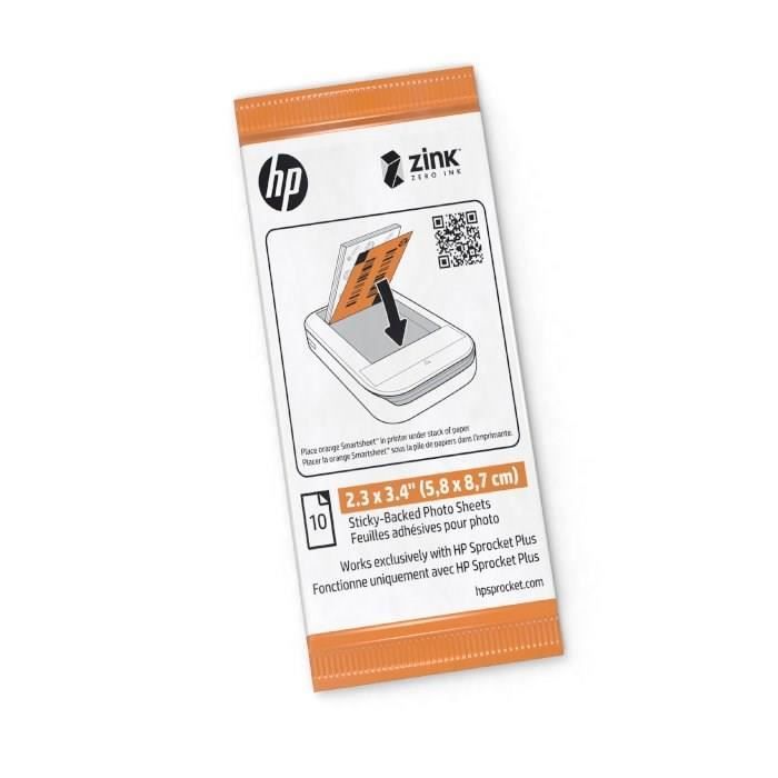 Papier Photo HP Sprocket 2x3 ZINC 5x7,6cm - Pack de 20 feuilles - Finition  glacée - Cdiscount Informatique