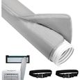 XJYDNCG Gaine isolante pour conduits, gaine isolante pour tuyau de climatiseur 150 x 53 cm avec adhsif - Gray HOUSSE DE PROTECTION