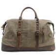 61 cm vintage Haute qualit/é Grand cuir fait /à la main sac /à bagages sac de voyage week-end pendant la nuit duffle Gym Sports Bag bagage /à main pour les hommes et les femmes