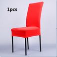 1 PCS rouge élasticité hôtels revêtements informatiques Cuverture de Chaise Housse de Haute Qualité de la Spandex Polyester Souple A-0