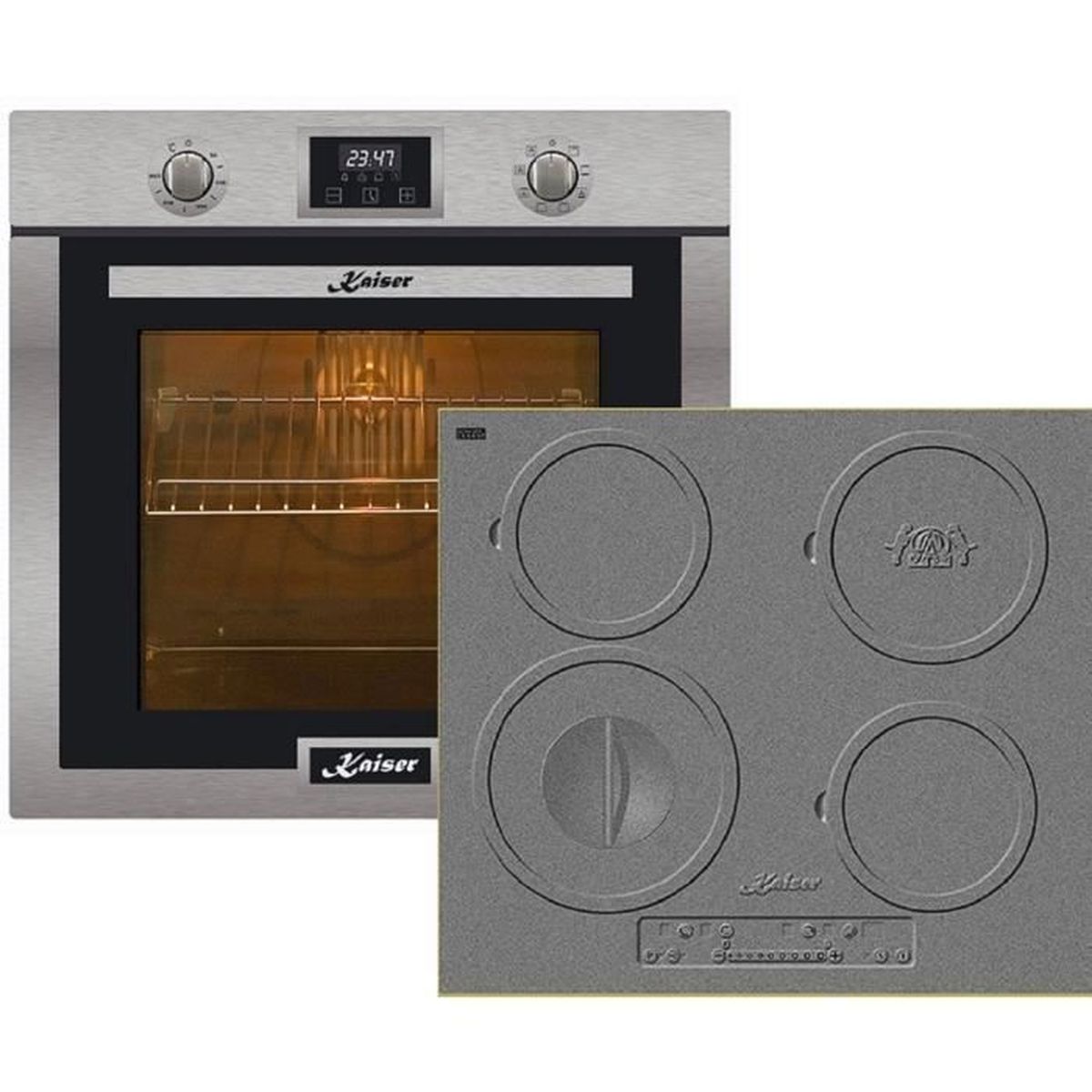 Kaiser HGE 93505 S Gaz Electrique Cuisinière 90cm/Four