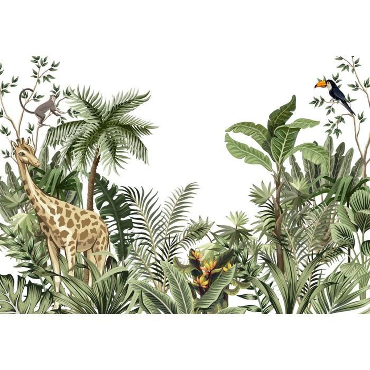 Papier Peint Jungle Enfant Cdiscount