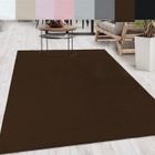 Tapis lavable - SIMPEX - CATWALK - Marron - 160 cm Rond Ø - Hauteur des poils ± 25 mm