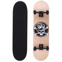 Skateboard Complet 31" Planche à roulettes avec Roulement ABEC-11, Skateboard pour Enfant/Adulte/Garçon/Fille - Beige