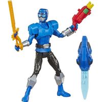 HASBRO - Power Rangers - Beast-X Blue Ranger Figurine Articulée Bleu 15 Cms