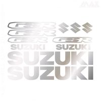 11 sticker GSR – ARGENT – sticker SUZUKI GSR 600 750 - SUZ433