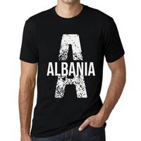 Homme Tee-Shirt Albanie – Albania – T-Shirt Vintage Noir