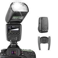 Neewer Flash Speedlite avec Système sans Fil 2,4G et 15 Canaux Transmetteur pour Canon Nikon Sony Panasonic Olympus Fujifilm Pentax 