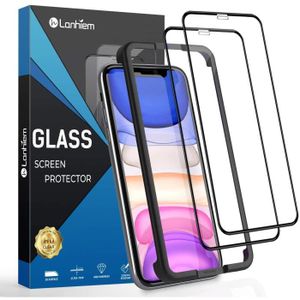 UNO' Lot de 2 protections d'écran en verre trempé compatibles avec iPhone Xs en verre trempé ultra résistant sans bulles 9h iPhone X et iPhone 11 Pro anti-rayures. 