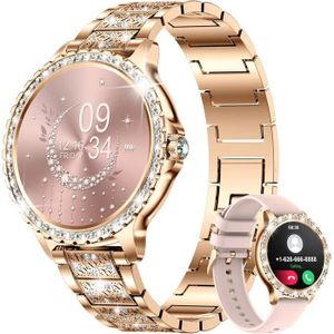 Montre Connectée Femmes Étanche Montre Intelligente Bluetooth