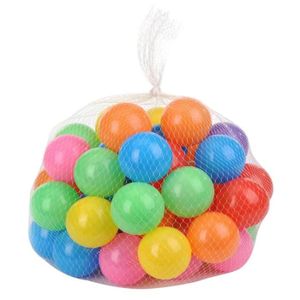 BALLE - BOULE - BALLON 50 Balles pour Piscine à Balles - Boules Molles Multicolores - Réutilisables et Durables