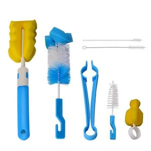 MagiDeal Goupillon pour Biberon et Tetine Silicone 360° Rotation MagiDeal Goupillon pour Biberon et Tetine Silicone 360° Rotation