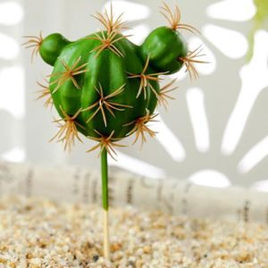 FLEUR ARTIFICIELLE Décoration florale,Cactus vif plante bonsaï verte artificielle, 1 pièce, décoration de jardin pour maison, Vase pour - Type 06