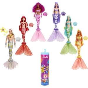 POUPÉE Barbie Color Reveal Poupee avec 7 elements Mystere