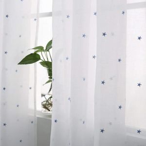 Doconovo Lot De 2 Rideaux Voilage Enfant En Voil Etoile Brode A Oeillets Voilage Chambre Bebe 140x175 Cm Blanc Decoration De Fenetres Cuisine Maison Thac Or Th Doconovo Lot De 2 Rideaux Voilage Enfant En Voil Etoile Brode A Oeillets Voilage Chambre Bebe 140x175 Cm Blanc Decoration De Fenetres Cuisine Maison Thac Or Th