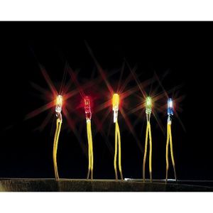 HO Lampes maquettes éclairage Avec DEL 3 V DC des lanternes de plastique noir 10 pcs 