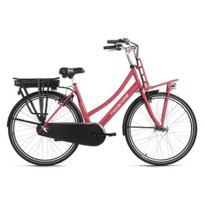 VÉLO ASSISTANCE ÉLEC Vélo électrique Femme Hollandia Carry On 28'' rouge