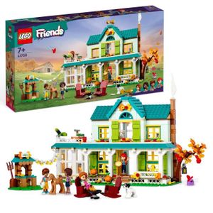 ASSEMBLAGE CONSTRUCTION LEGO® Friends 41730 La Maison d’Autumn, Jouet Animaux, Maison de Poupée avec Accessoires